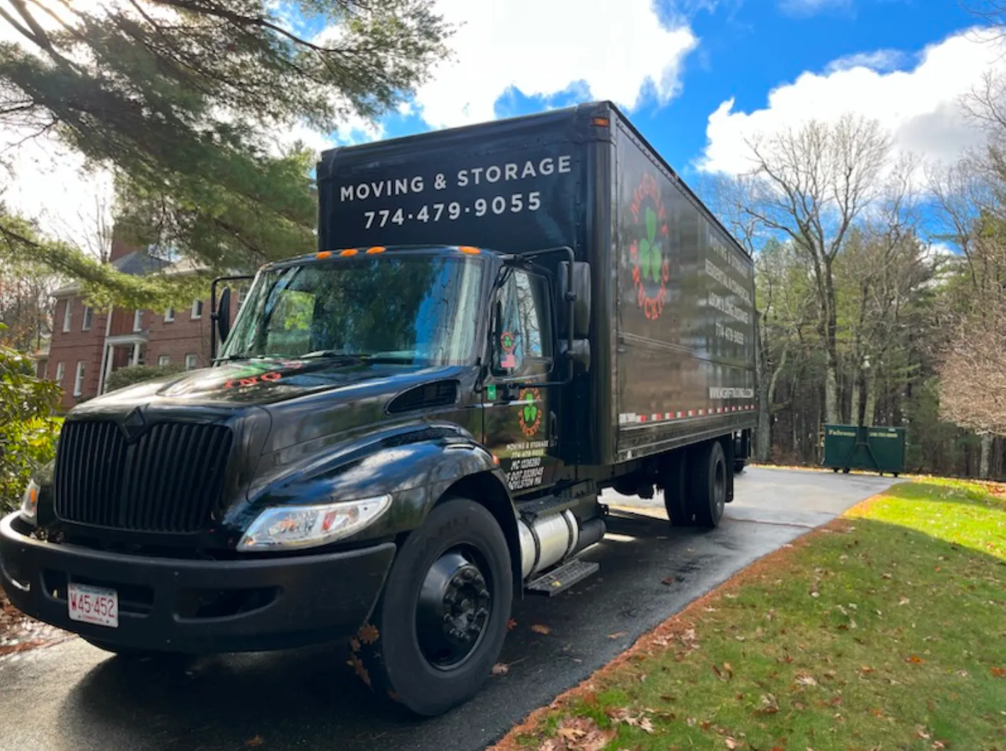 McGriff Movers black moving truck